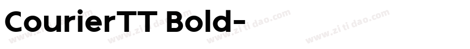 CourierTT Bold字体转换
